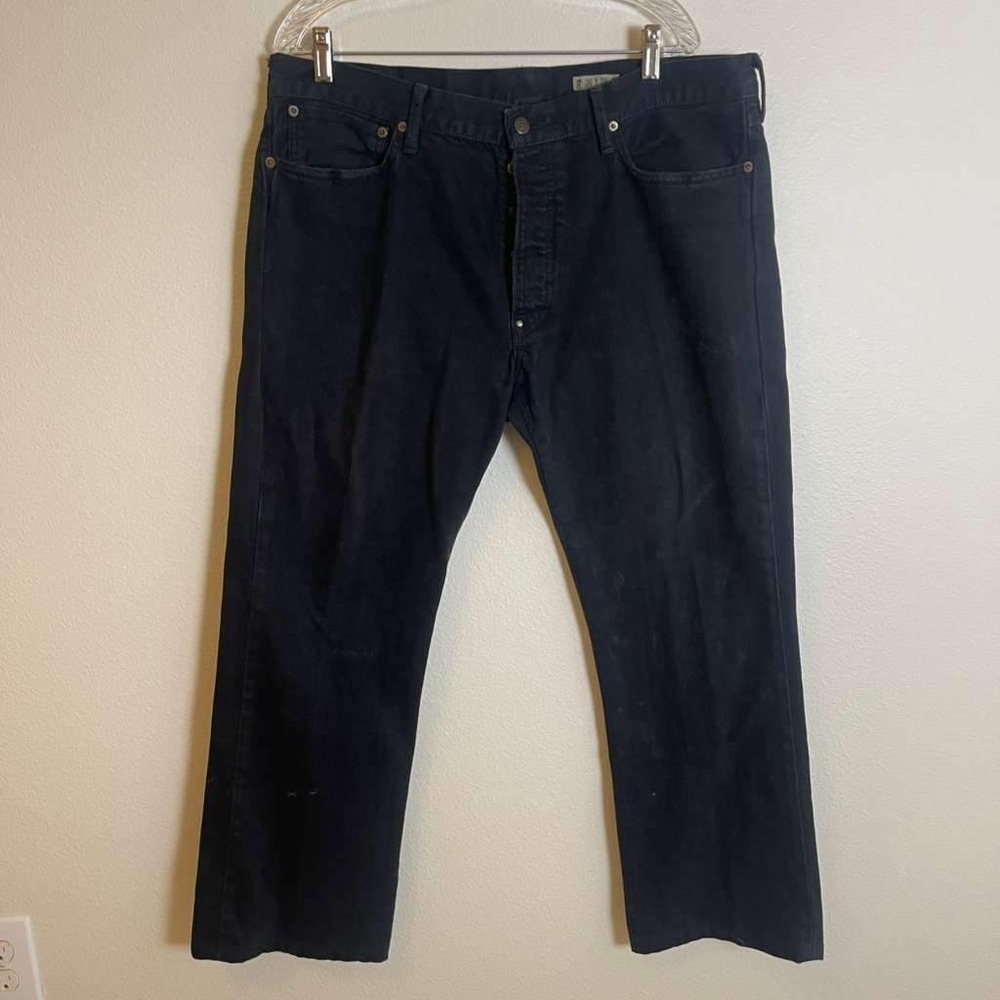 Polo Ralph Lauren Mens Black Bootcut Jeans Button‎ Fly Denim 36x32 (36x27)